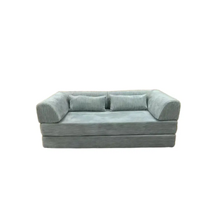 Corner Velvet Sofa Bed with Vacuum Compression Technology - view 2
