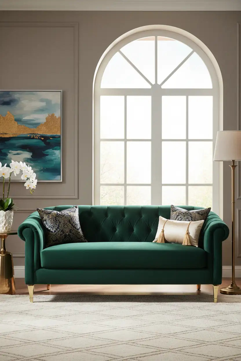create a sofa vertical image with one my most fancy sofas