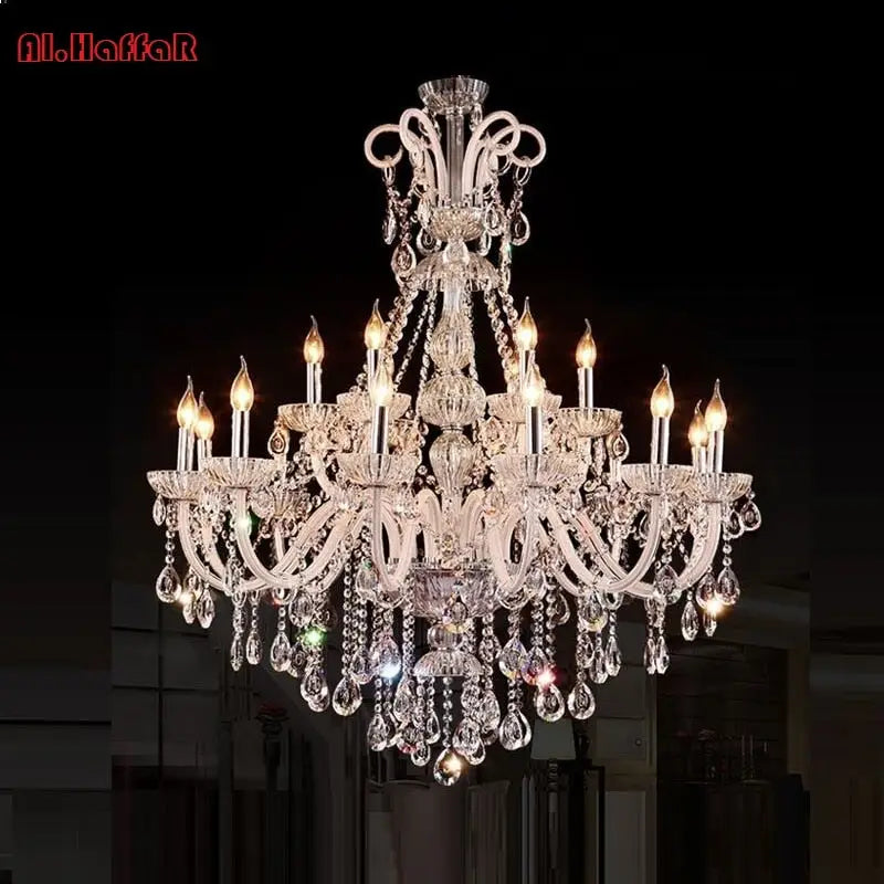 Crystal Modern Tear Ceiling Chandelier Lamp - 12 Arm Lights / Without Bulbs - Chandelier