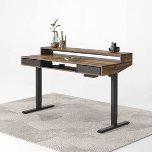 Brooklyn A led electric Standing Desk With Drawers - Desk > Standing Desk