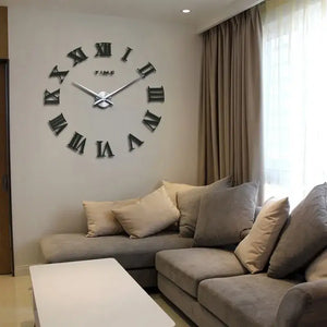 Modern Quartz Wall Clock DIY Assembly Stainless Steel - view 4
