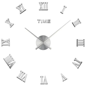 Modern Quartz Wall Clock DIY Assembly Stainless Steel - view 7