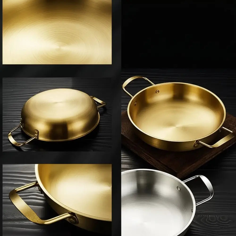 Double Ear Handles Stainless Steel Soup Pot - Cookware set