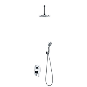 Chrome Single Handle Built-in Shower Set Modern Design, main product view