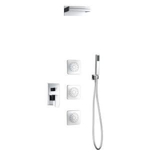 Chrome Single Lever Built-in Shower Set Formentera, main product view