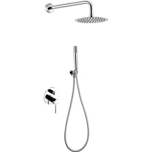 Chrome Single-Lever Built-In Shower Set Milos, main product view