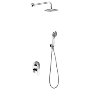 Chrome Single Lever Built-in Shower Set Modern Design, main product view