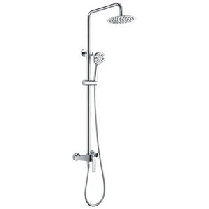 Chrome Single Lever Shower Set Modern Design, main product view