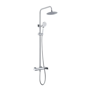 Chrome Single Handle Shower Set Modern Design, main product view