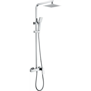 Chrome Single Lever Shower Set Modern Design, main product view