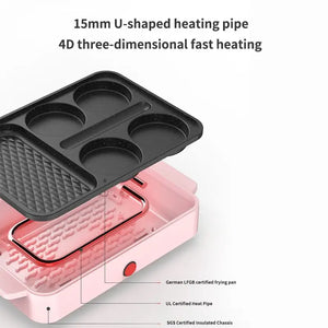 Non-Stick Electric Portable Pan Fast Heating - Pan Fast Heating