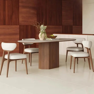 Walnut Dining Table and Chair Set - view 3