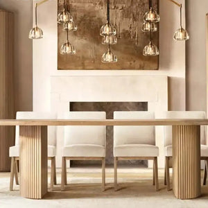 Oval Marble Dining Table Seats 6-8 Contemporary Design - view 5