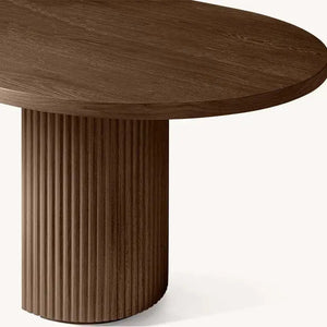 Oval Marble Dining Table Seats 6-8 Contemporary Design - view 4