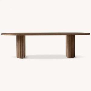 Oval Marble Dining Table Seats 6-8 Contemporary Design - view 6