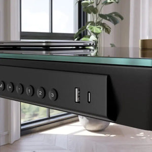Elitras Tempered Writable Glass Standing Desk - Standing Desk