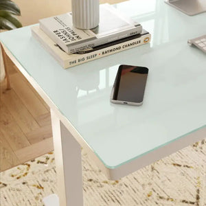 Elitras Tempered Writable Glass Standing Desk - Standing Desk