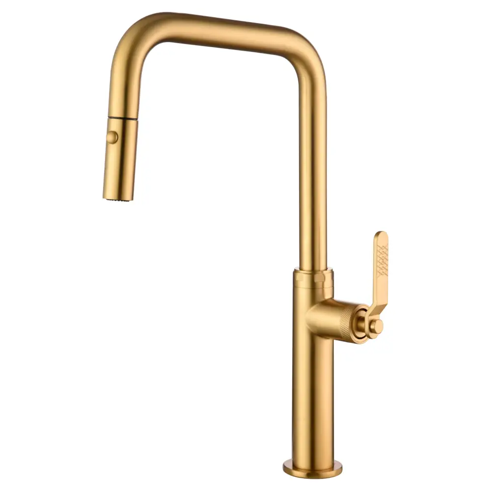 Faucet Kitchen Niza Brushed Gold | IMEX - Faucet