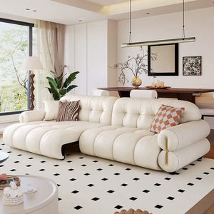 Electric Retractable Wall Sofa Bed Leather Modern Design - view 3