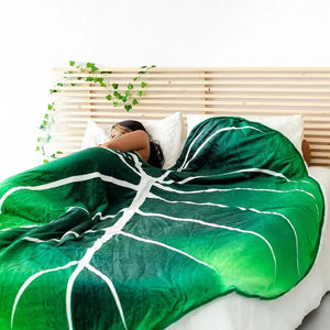 Gloriosum Leaf Bed Blanket - blanket