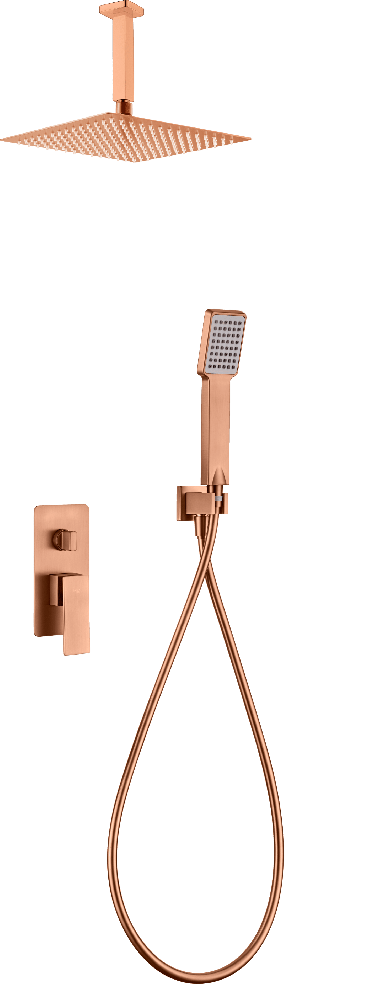 Conjunto de ducha monomando empotrado Catania cepillado | IMEX