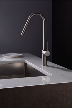 Kenya Brushed Nickel Pull-Out Kitchen Faucet, view 3
