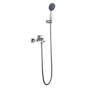 Chrome Bathroom Shower Faucet Modern Design, main product view