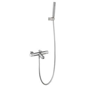 Brushed Nickel Thermostatic Shower Faucet Set, main product view
