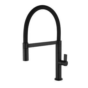 Matte Black Kitchen Faucet Modern Minimalist Design, main product view