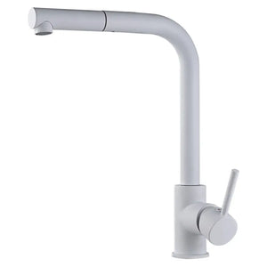 Malta Matte White Kitchen Faucet Modern Design, main product view