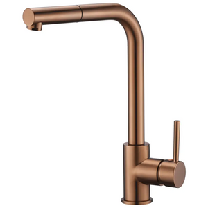 Malta Brushed Rose Gold Kitchen Faucet, main product view