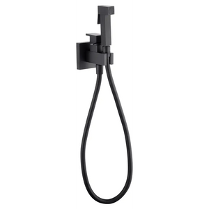 Matte Black Built-in Bidet Faucet with Single Lever, main product view