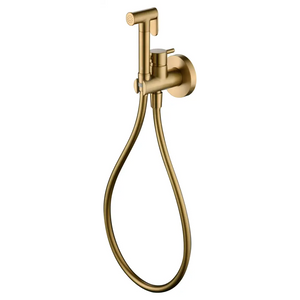Munich Brushed Gold Built-in Bidet Faucet, main product view