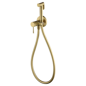 Brushed Gold Built-in Bidet Faucet Modern Line Series, main product view