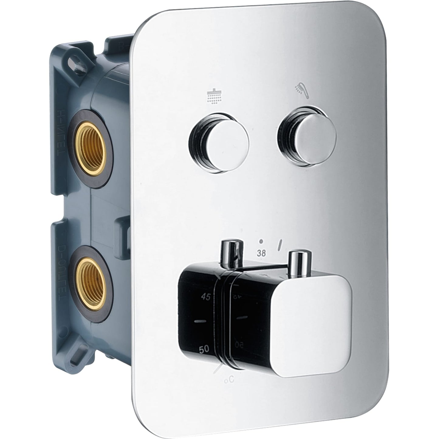 IMEX Concealed Thermostatic 2-Way Faucet Matte Black