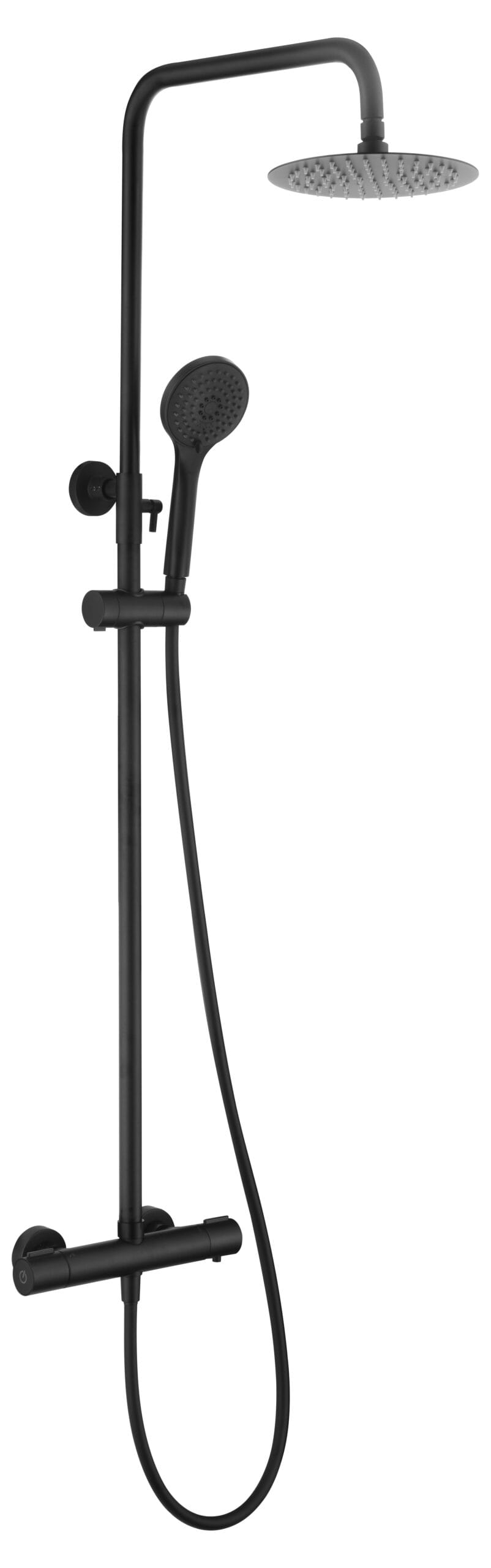 Conjunto Ducha Termostático Eco-Kent Negro Mate - Shower Set