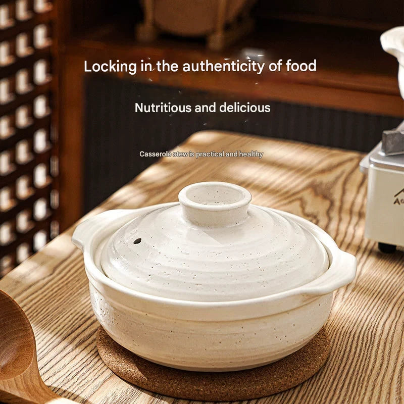 Ceramic Single Serving Stone Cookware Pot