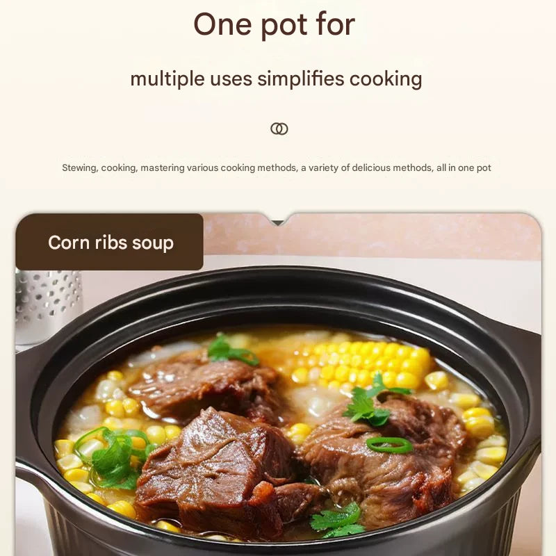 Ceramic Casserole Large Capacity Stone Stew Pot