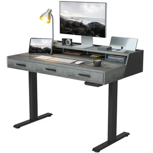 Full Surround Triple Drawer Electric Standing Desk