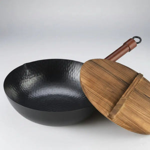 Iron Hand Forged Non Stick Uncoated Wok - Cookware set