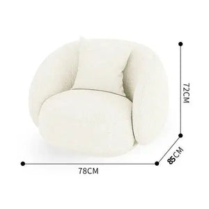Italian Minimalist Nordic 2 Seater Couch Sofa - Accent Chair: 78 x 85 x 72 cm - Sofa