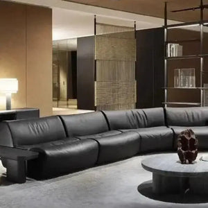 Italian Minimalist Pine Fabric Sofa - Green - Sofa