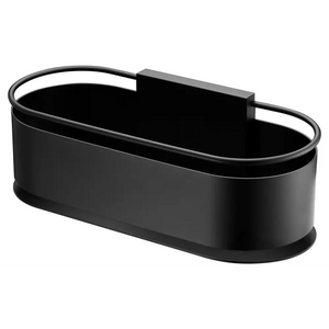 Matte Black Soap Dish Modern Bathroom Accessory, main product view