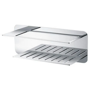 Chrome Soap Dish for Bathroom Counter Modern Design, main product view