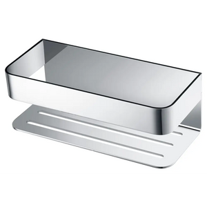 Mayura Chrome Soap Dish Modern Bathroom Accessory, main product view