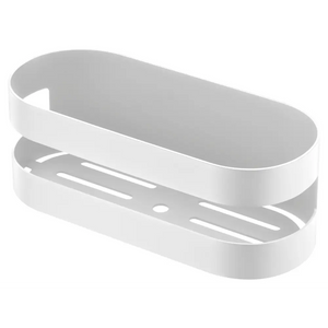 Matte White Soap Dish Modern Bathroom Accessory, main product view