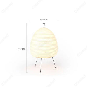 Japanese Oval Paper Table Lamp with 3-Color Light - view 6