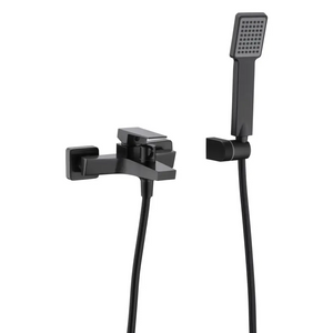 Black Gun Metal Single Handle Shower Kit, main product view