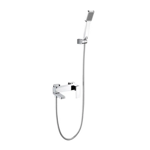Chrome Single Lever Shower Kit Modern Bathroom Design, main product view