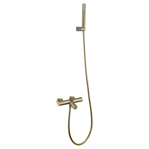 Genova Brushed Gold Thermostatic Shower Kit, main product view